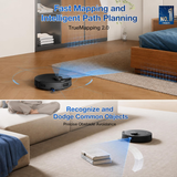 Ecovacs Deebot T30e Omni - 2 in 1 Robot Vacuum Cleaner & Mop, 25000 Pa Suction, Self-Empty & Self Wash Omni-Station, ZeroTangle 3.0, Hot Air-Drying, Auto-Lift Mop, 300 Min Runtime