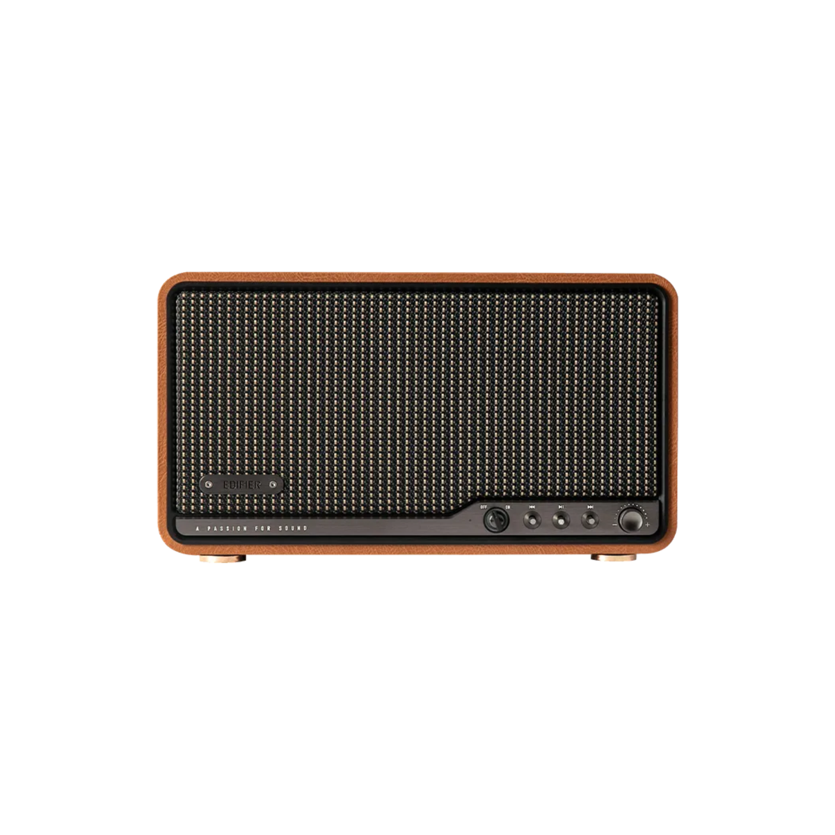 Edifier S300 Tabletop Bluetooth Wireless Speaker With USB, Airplay 2, Bluetooth (Brown)