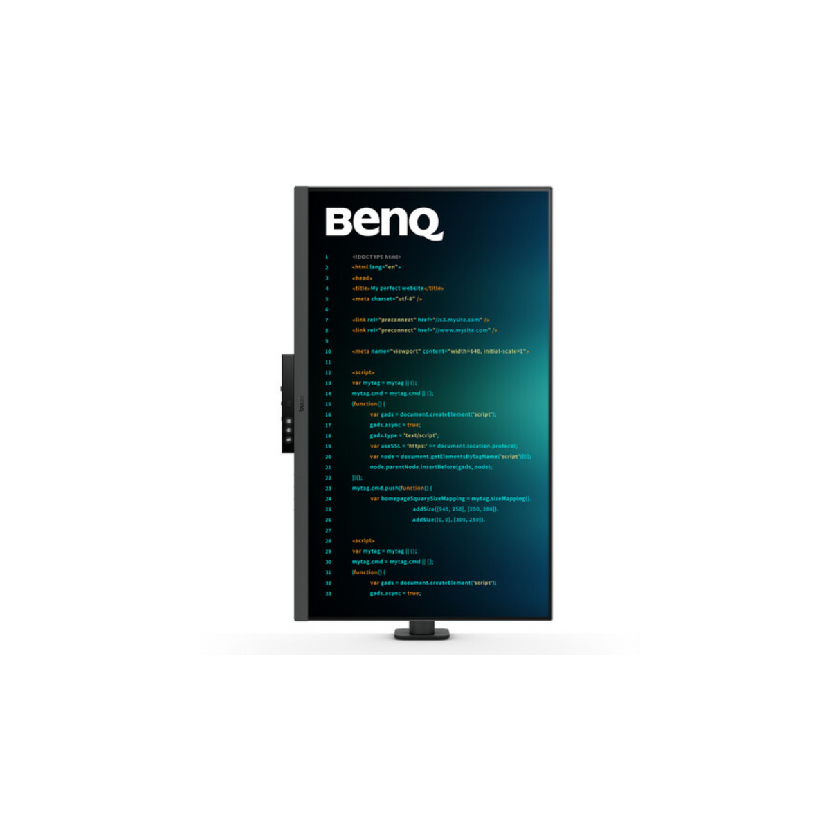 BenQ RD320UA - 32 Inches 4K BenQ Programming Monitor with MoonHalo and Flexible Arm