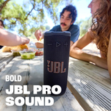 JBL Grip - Compact Bluetooth Speaker (Up to 14 Hours of Playtime, Water, Dust and Drop-Proof Multi-Speaker Connection) (Purple)