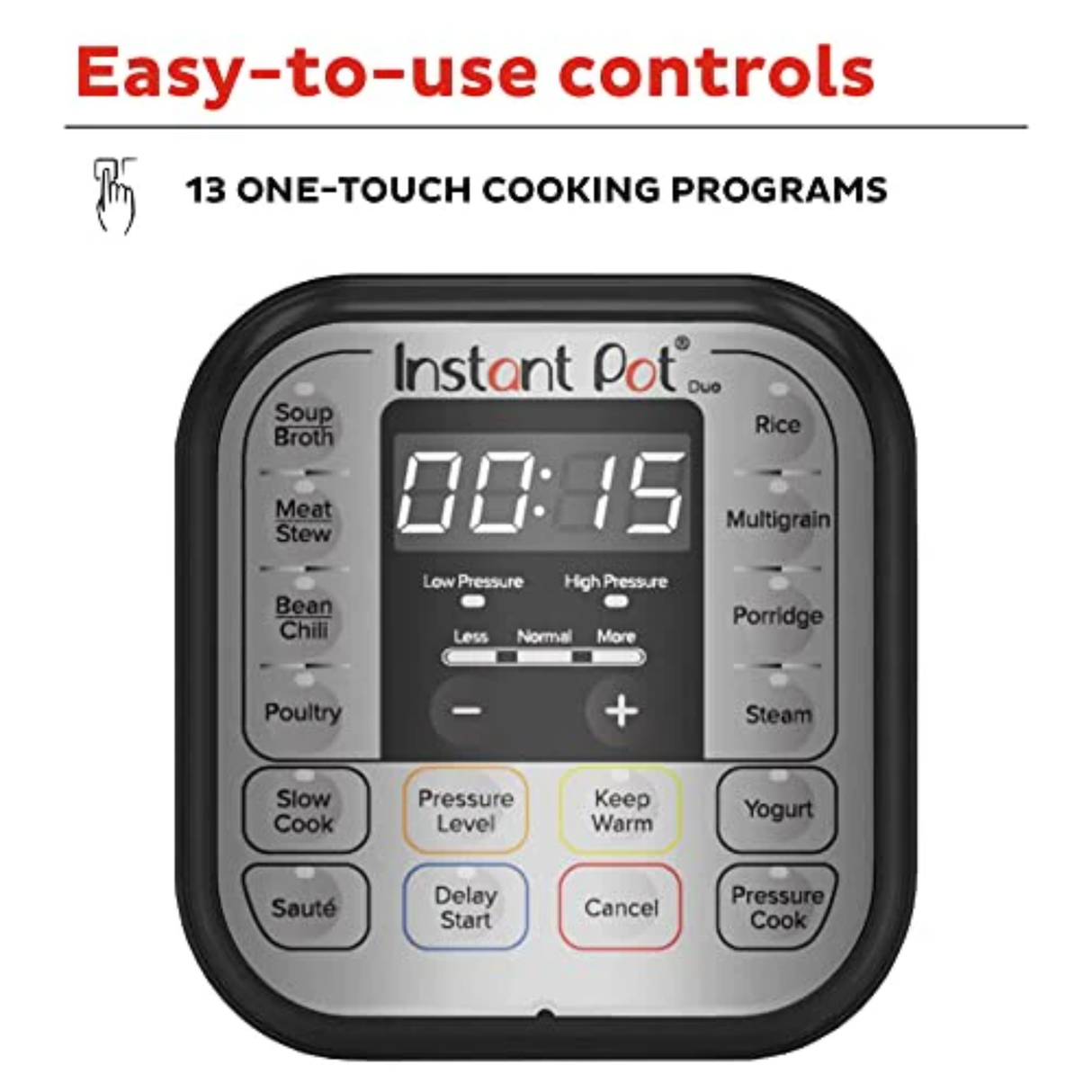 Instant Pot Essential 6QT (5.7L) 9-in-1 Electric Pressure Cooker, SS304 Stainless Steel Inner Pot, Original USA Brand, Slow Cook, Sauté, Steam, Cook Rice & Sous Vide