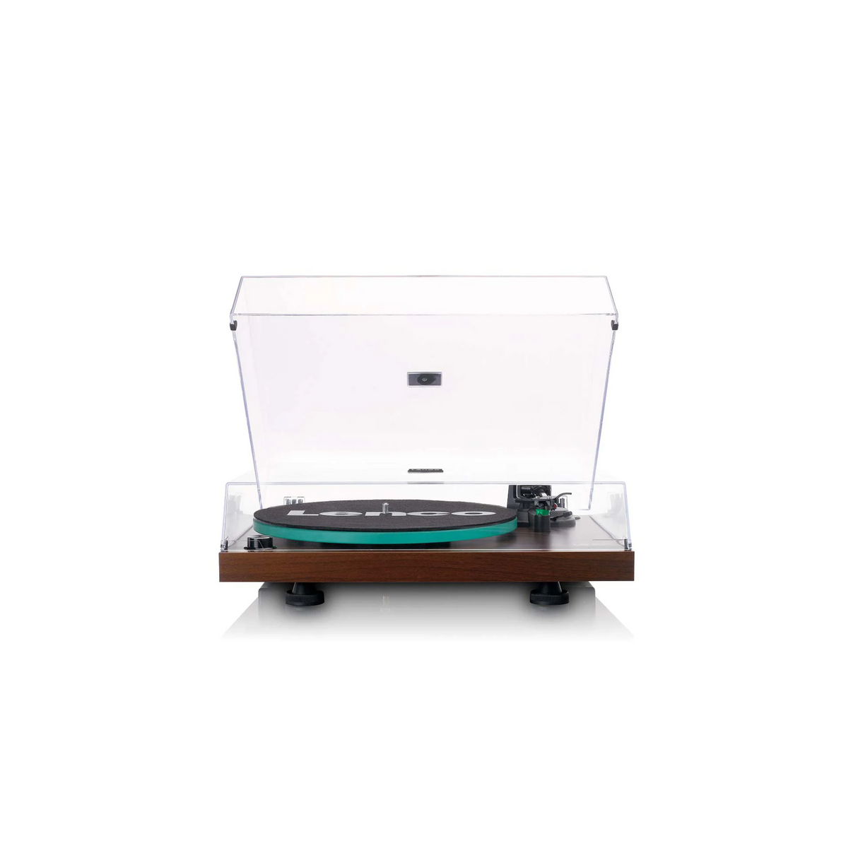 Lenco LBT-225WA - Record player with Bluetooth (Dark Brown) (Audio-Technica AT-VM95E high quality cartridge)