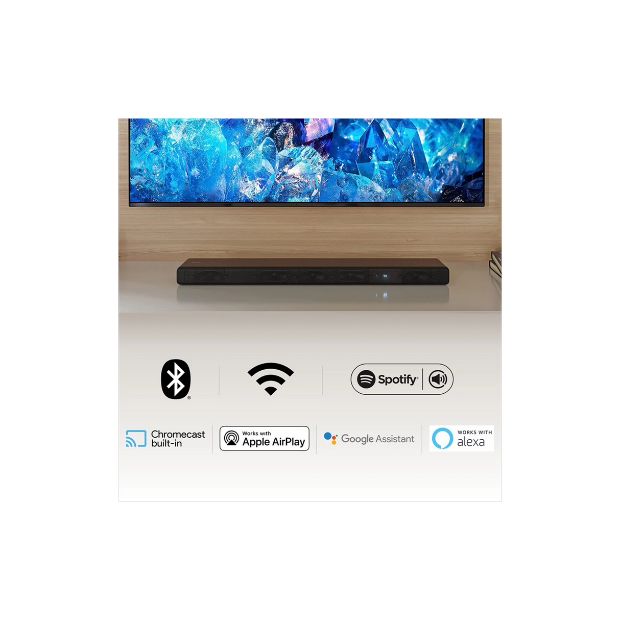 Sony HT-A3000 5.1.2ch 360 Spatial Sound Mapping SoundbarHome theatre system with Dolby Atmos and wireless Subwoofer SA-SW5 & Rear Speaker SA-RS5S (HT-A3000+SA-SW5+SA-RS5S)