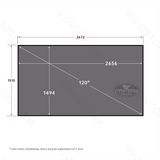 Vividstorm Fusion ALR - 120 Inches Fixed Frame Enhanced Long Throw ALR Projector Screen