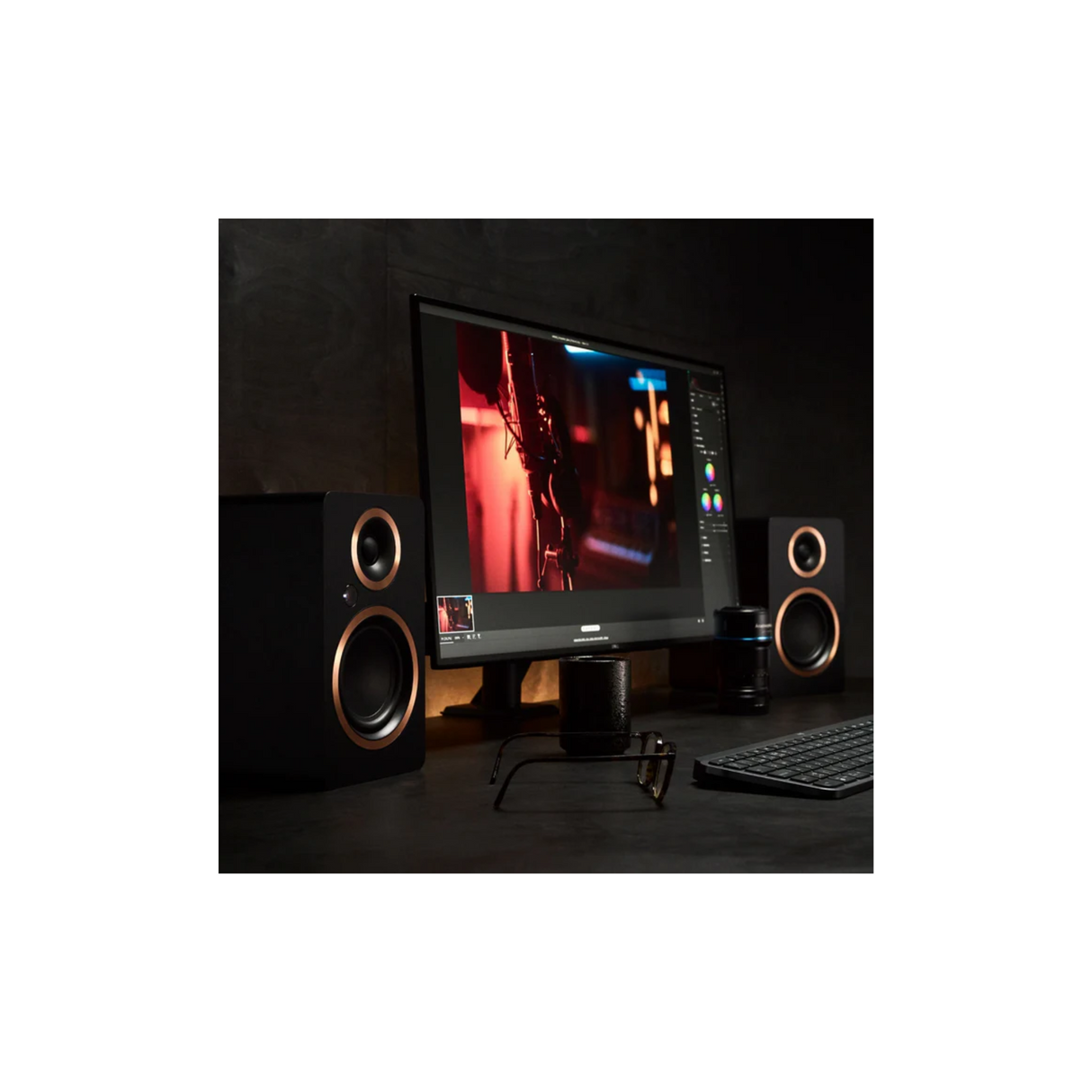 Argon Audio Fenris A4 - Wireless Powered Bookshelf Speaker With HDMI ARC (Pair) (Black)
