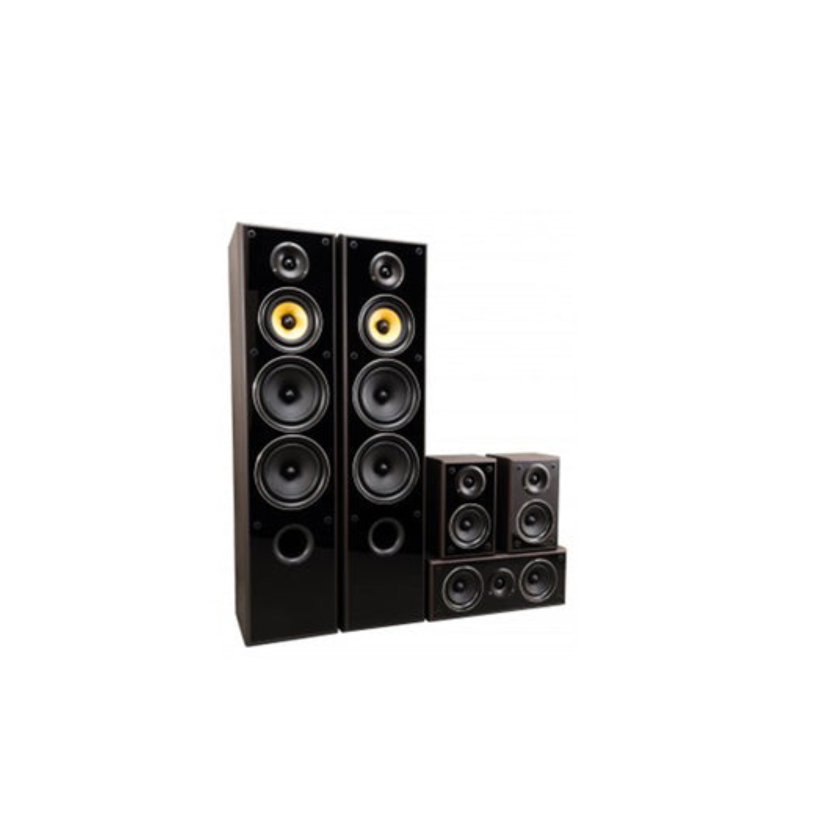 Denon AVR-X250BT 5.1 Channel AV Receiver + TAGA Harmony TAV-606 V.3 Speaker Package + TAGA Harmony TSW-90 V.4 10'' Subwoofer - 5.1Home Theatre Bundle