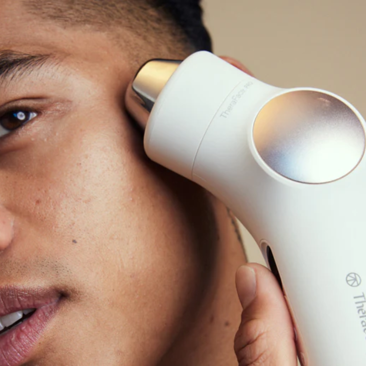Therabody TheraFace PRO Microcurrent Facial Device - 8-in-1 Compact Face Massager, Facial Kit & Face Sculpting Tool with LED Light Therapy for Skin Tightening, Anti Wrinkle, Anti Aging (White)