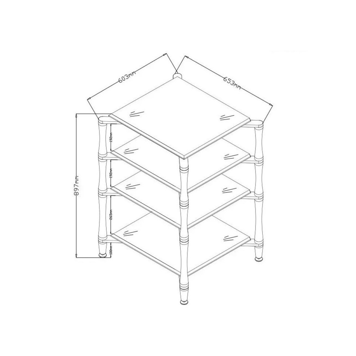 Norstone Slender Hifi AV Rack