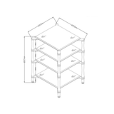 Norstone Slender Hifi AV Rack