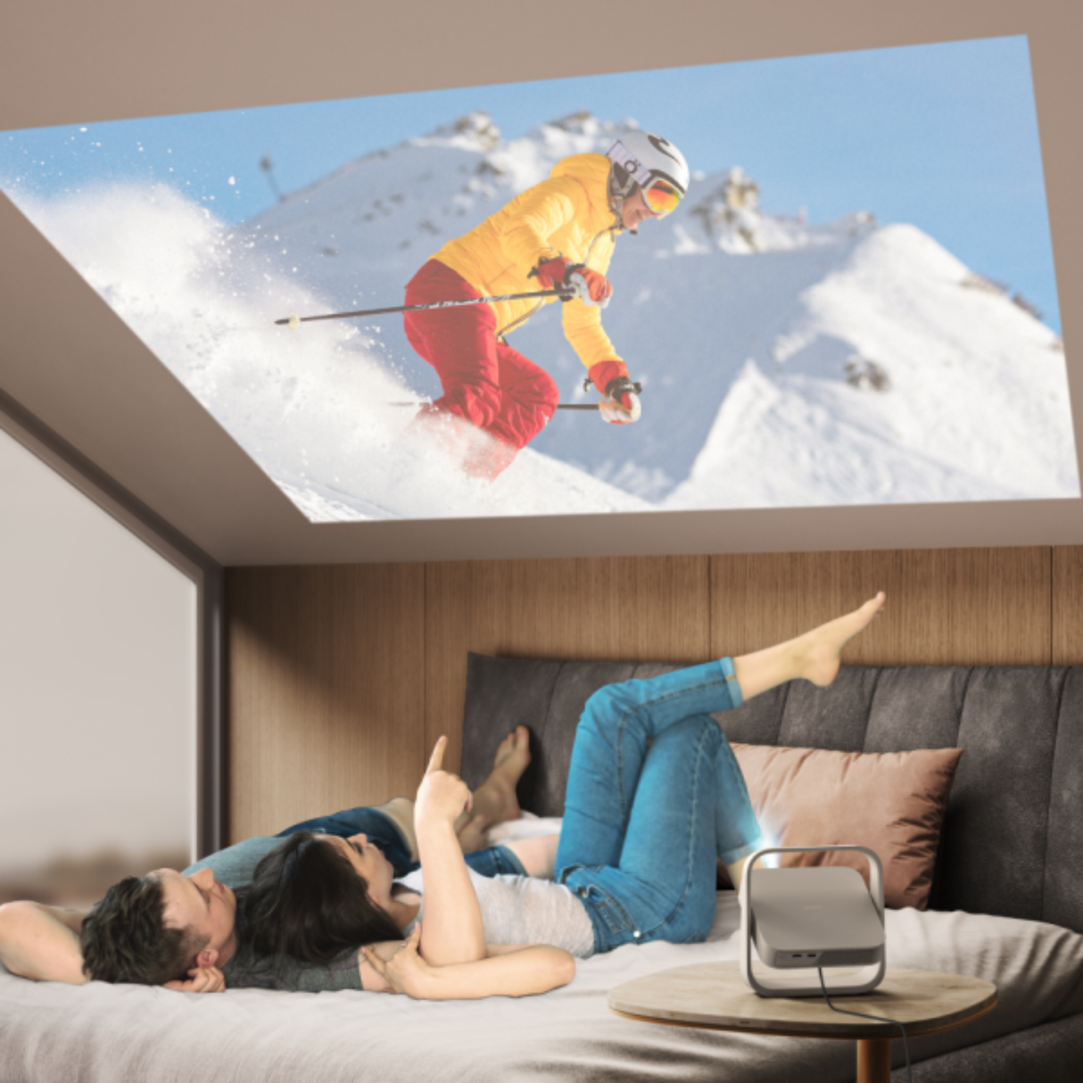 XGIMI Elfin Flip - 1080P Full HD DLP Portable Projector