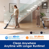Tineco Floor ONE S7 - Steam Cordless Wet Dry Vacuum Cleaner, 3-in-1 Steam Mop & Vacuum, Floor Washer for Sticky Mess Clean Up, iLoop Sensor, Self-Cleaning, Safe for Pets & Kids
