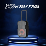 Persang Octane 9 Max-8HD - 8" Bluetooth Party Speaker with Wireless Mic & Built-In Battery