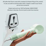 Laifen SE Lite Hair Dryer - 150 Million Negative Ionic Blow Dryer With 100,000 RPM Brushless Motor, 1400 Watt Powerful Fast Drying High-Speed Low Noise Hairdryer, Lightweight and Compact Design (Green)