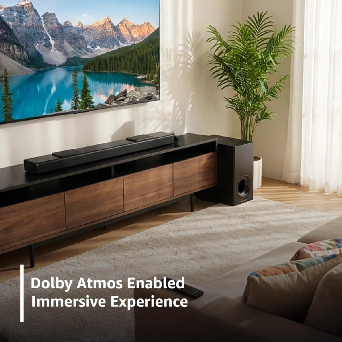 Sonodyne SAMA 7000 Dolby Atmos Soundbar with Wireless Subwoofer, 850W, 5.1.2 Channel with Up-Firing Atmos Height Speakers
