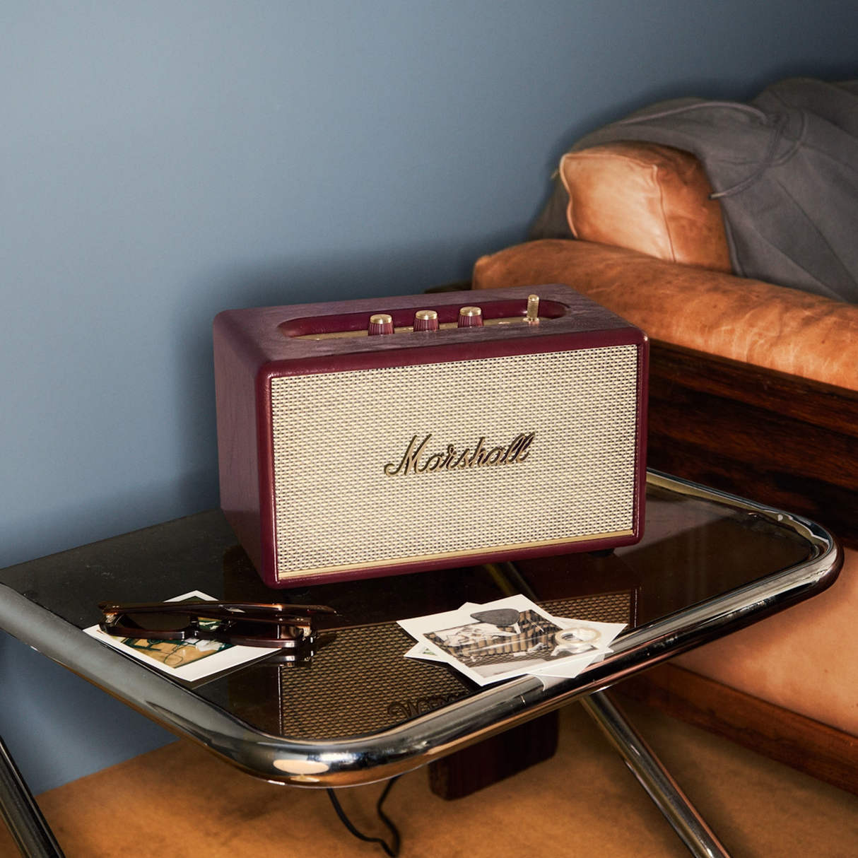 Marshall Acton III - Compact Bluetooth Speaker (Burgundy)
