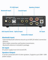 Fosi Audio DA2120A - 2 Channel Integrated Stereo Amplifier with DAC SPDIF & Bluetooth