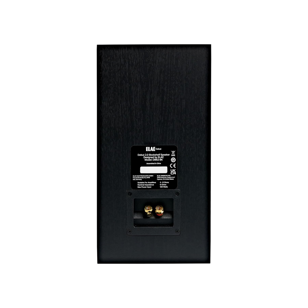 Elac Debut 2.0 B6.2 - Bookshelf Speakers (Black) (Pair)