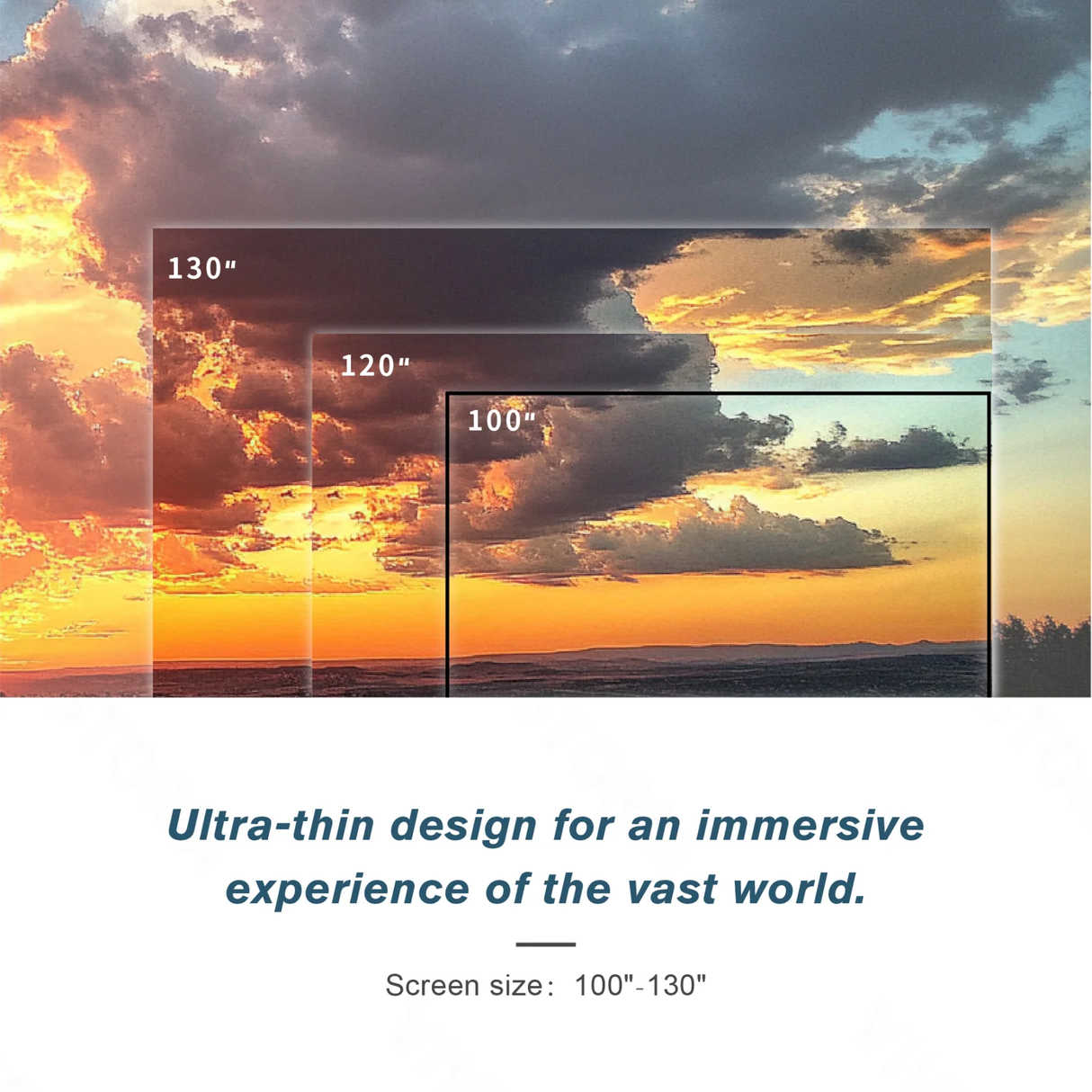 Vividstorm Fusion ALR - 120 Inches Fixed Frame Enhanced Long Throw ALR Projector Screen