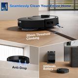 Ecovacs Deebot T30e Omni - 2 in 1 Robot Vacuum Cleaner & Mop, 25000 Pa Suction, Self-Empty & Self Wash Omni-Station, ZeroTangle 3.0, Hot Air-Drying, Auto-Lift Mop, 300 Min Runtime