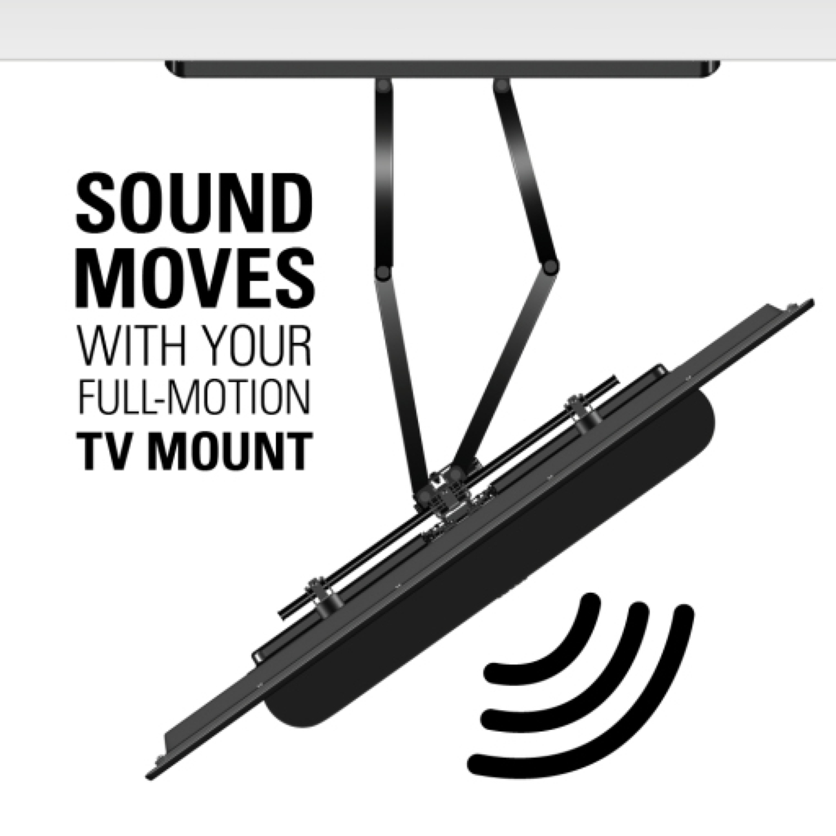 Sanus WSSBM1 TV Mount for Sonos Beam (Gen 1&2) (Black) (Each)
