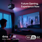 Valerion VisionMaster Plus 2 - 4K HDR UHD 2000 Lumens Home CinemaProjector with Google TV