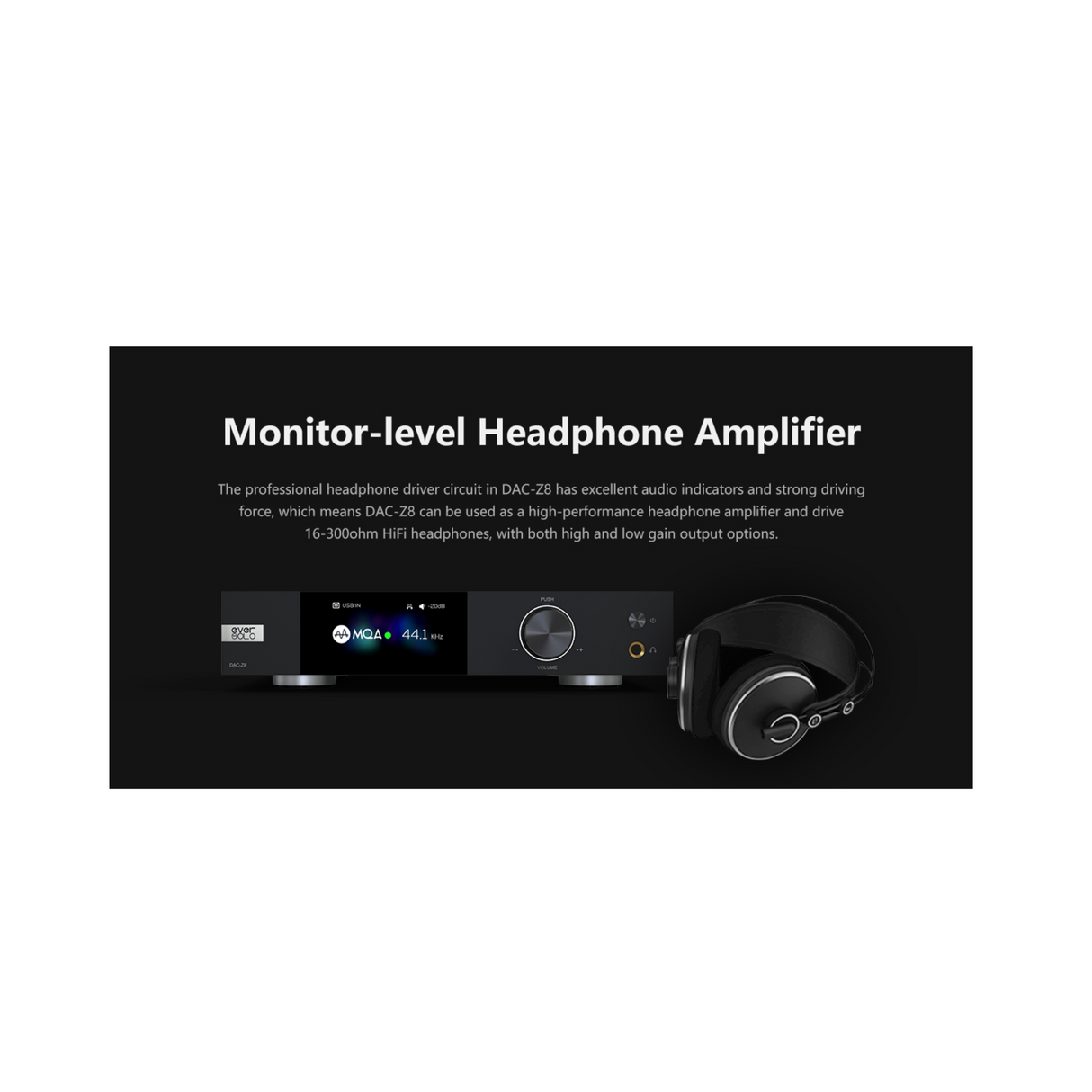 EverSolo DAC-Z8 Digital to Analog Converter (DAC) - (Sabre flagship ES9038Pro 32 bits D\A converter chip)