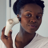 Therabody TheraFace Hot & Cold Rings - Handheld Facial Massage Device, Compact Electric Face and Skin Care Therapy Tool - 8-in-1 Treatment with Microcurrent and LED Light Therapy (White)