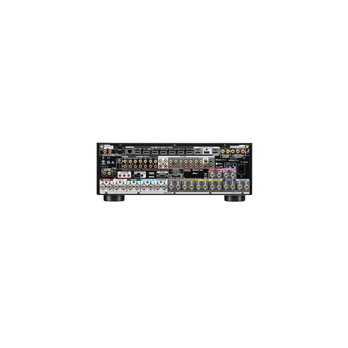 Denon AVC-X6800H - 11.4 Channel Dolby Atmos 8K & 3D Audio Experience AV Receiver