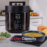 Nutricook 8 QT - 7.7 Litre Stainless Steel Smart Pot 2, 1000W, 9-in-1 Electric Pressure Cooker, Slow Cooker, Rice Cooker, Steamer, Sauté, Sous Vide, Yogurt Maker, Smart Lid, Delay Start