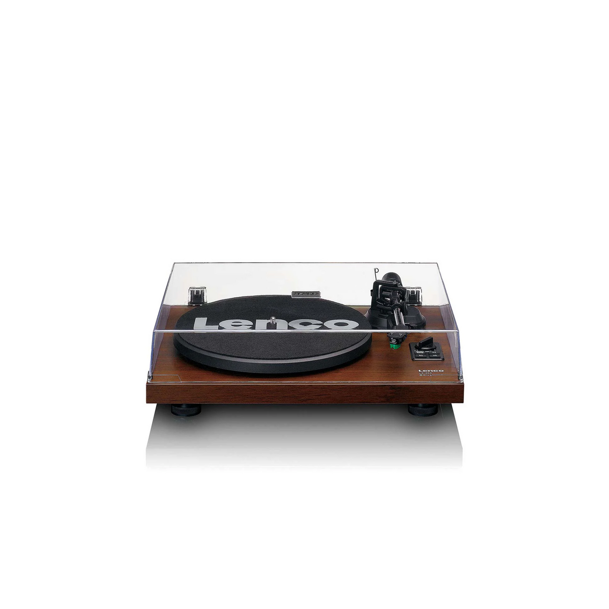 Lenco LS-600WA - Record player with built-in amplifier & Bluetooth plus 2 Bookshelf speakers (Walnut)