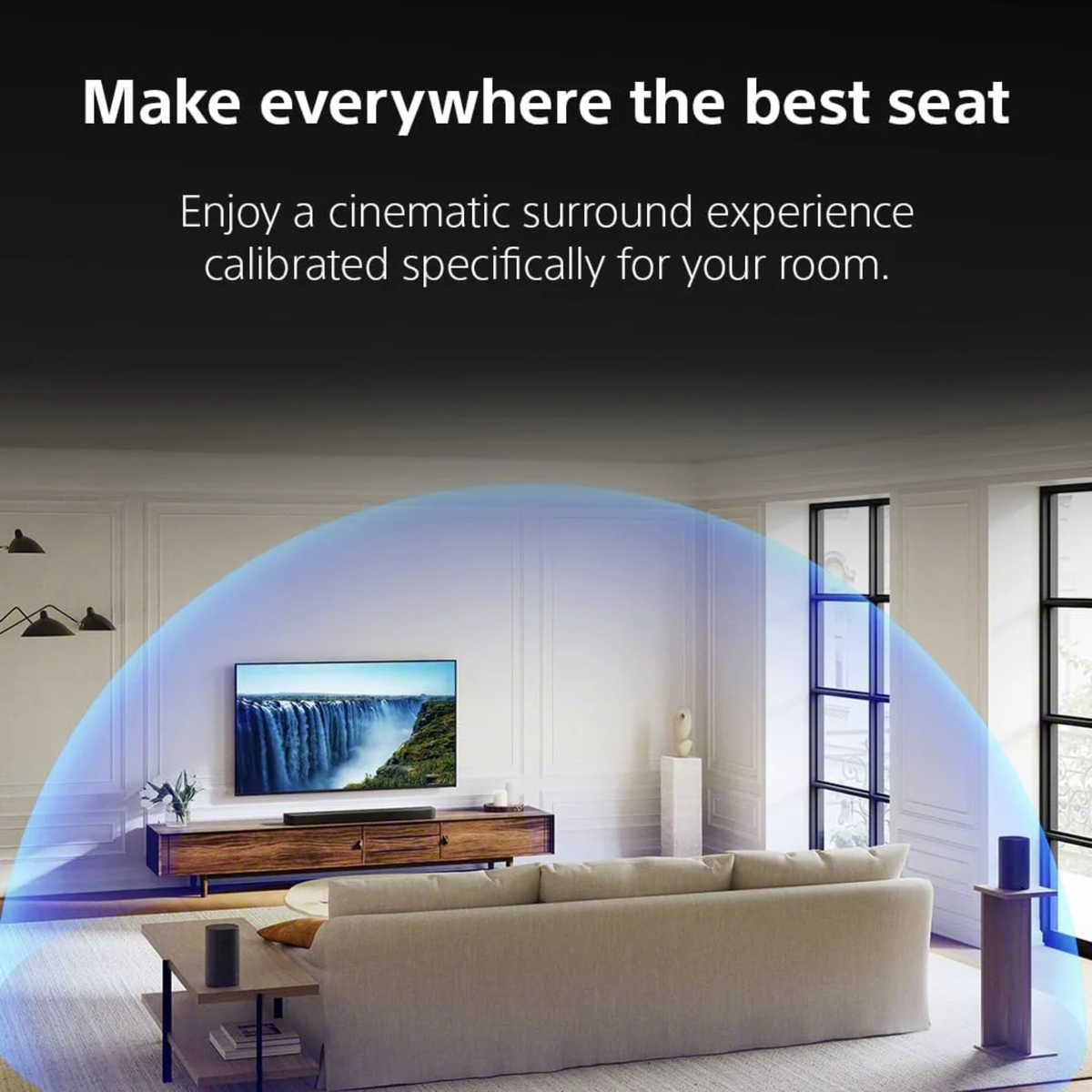 Sony Bravia Theatre Bar 7 (HT-A7100) with 360 spatial sound Mapping,IMAX,Dolby Atmos/DTSx Soundbar with Wireless Subwoofer SA-SW3