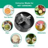 Nutribullet Pro Blender High-Speed Nutrient Extractor - 900W Black with 3 Unbreakable Jars & 2 Blade Set (Wet & Dry) (Black)