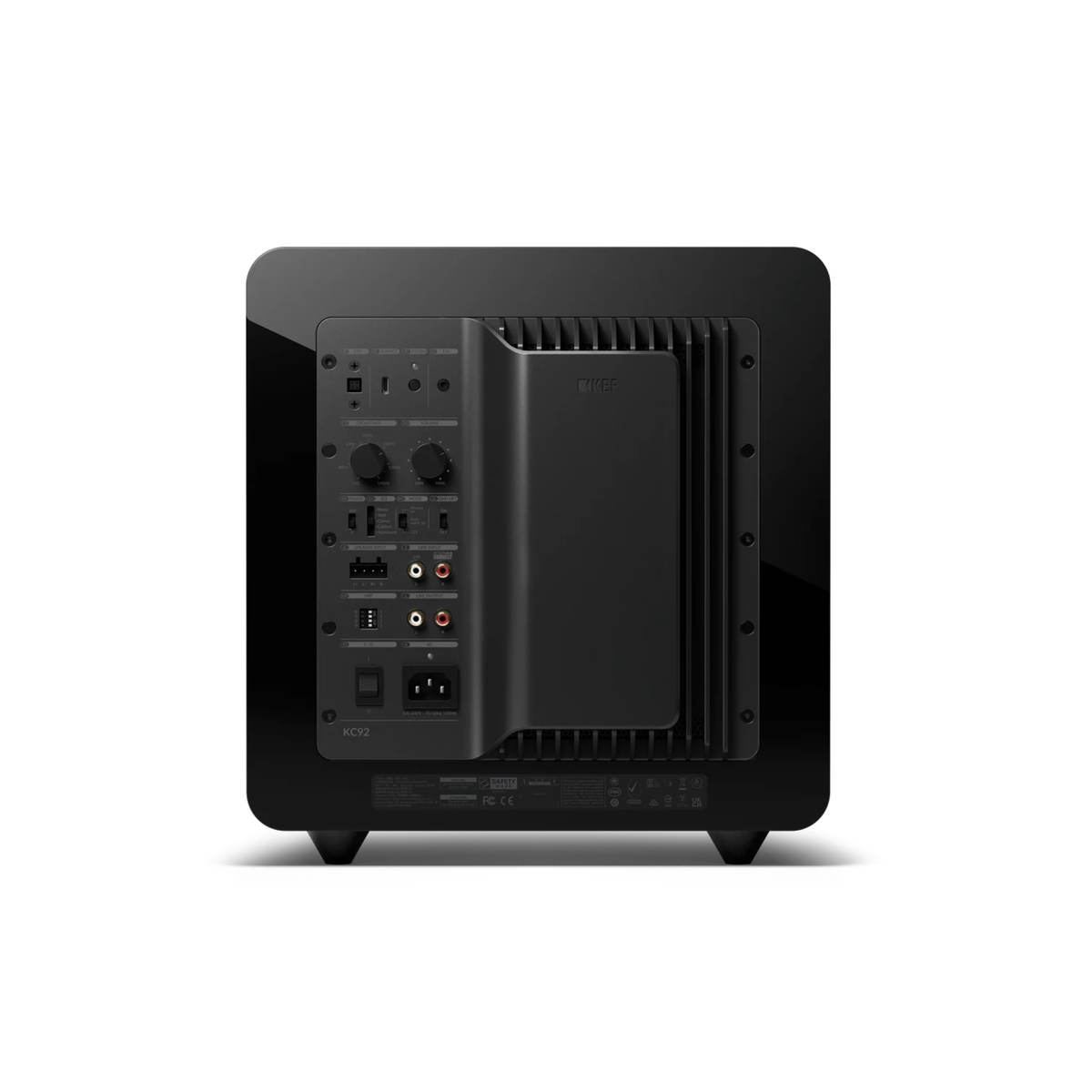 KEF KC92 - 9 Inches Powered Subwoofer (Black Gloss)