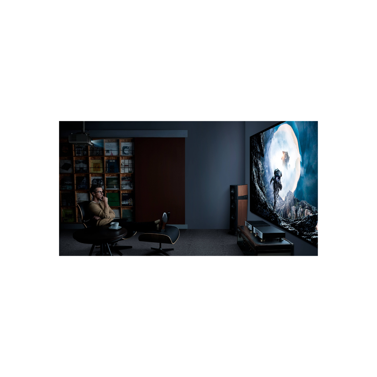 BenQ W4100i - 3200 Lumens 4K HDR UHD Android Smart Home Cinema Laser Projector with AI