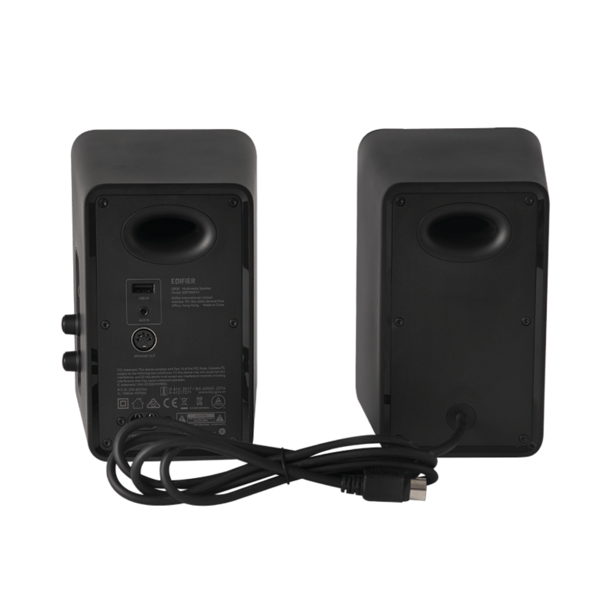 Edifier QR30 2.0 Powered Active Bookshelf Speaker with USB (Black)
