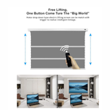 Vividstorm Long Throw Obsidian Slimline Ambient Light Rejection 100 Inches Motorised Tab Tension Screen
