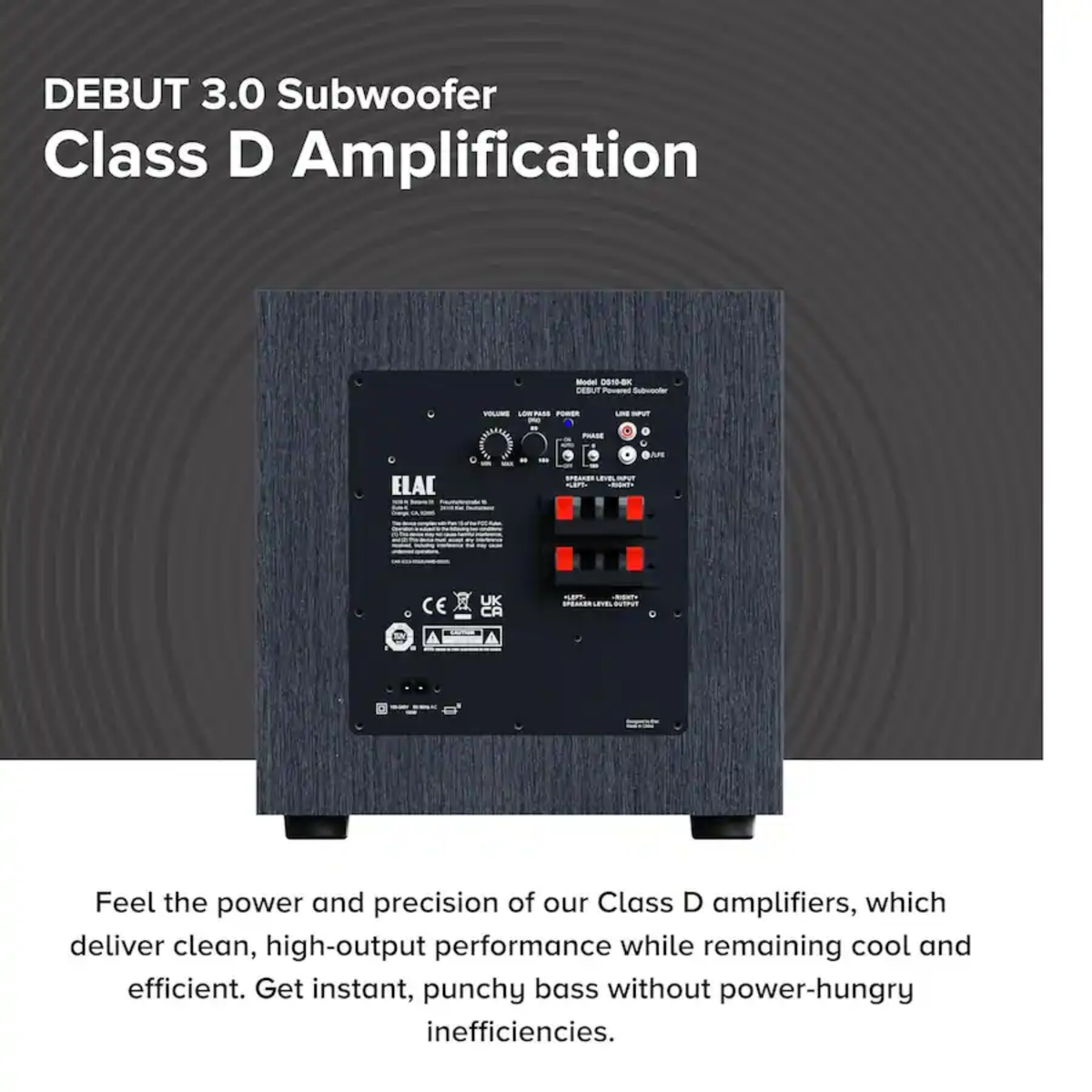 Elac Debut 3.0 DS153 - 15 Inches 600W Powered Subwoofer
