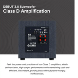 Elac Debut 3.0 DS153 - 15 Inches 600W Powered Subwoofer