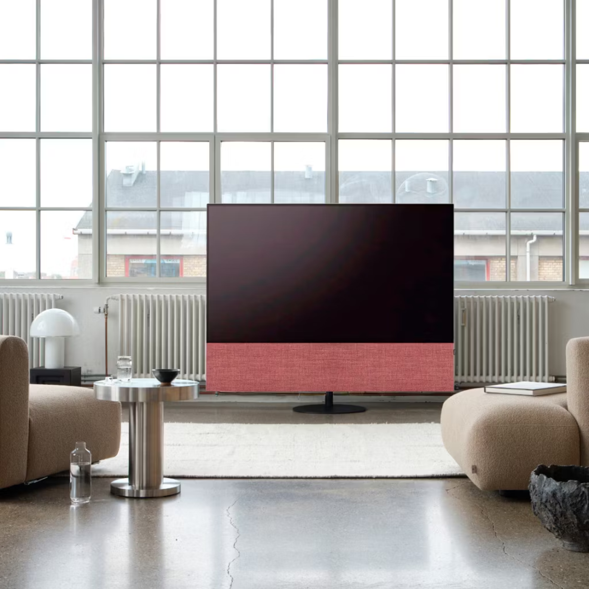 Canvas 83'' Soundbar (Fabric Finish, Burnt Umber)