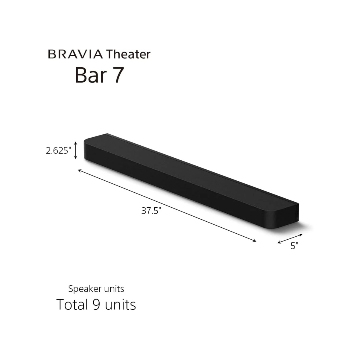Sony Bravia Theatre Bar 7 (HT-A7100) with 360 spatial sound Mapping,IMAX,Dolby Atmos/DTSx Soundbar with Wireless Subwoofer SA-SW5 & Rear Speaker SA-RS8