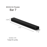 Sony Bravia Theatre Bar 7 (HT-A7100) with 360 spatial sound Mapping,IMAX,Dolby Atmos/DTSx Soundbar with Wireless Subwoofer SA-SW5 & Rear Speaker SA-RS8
