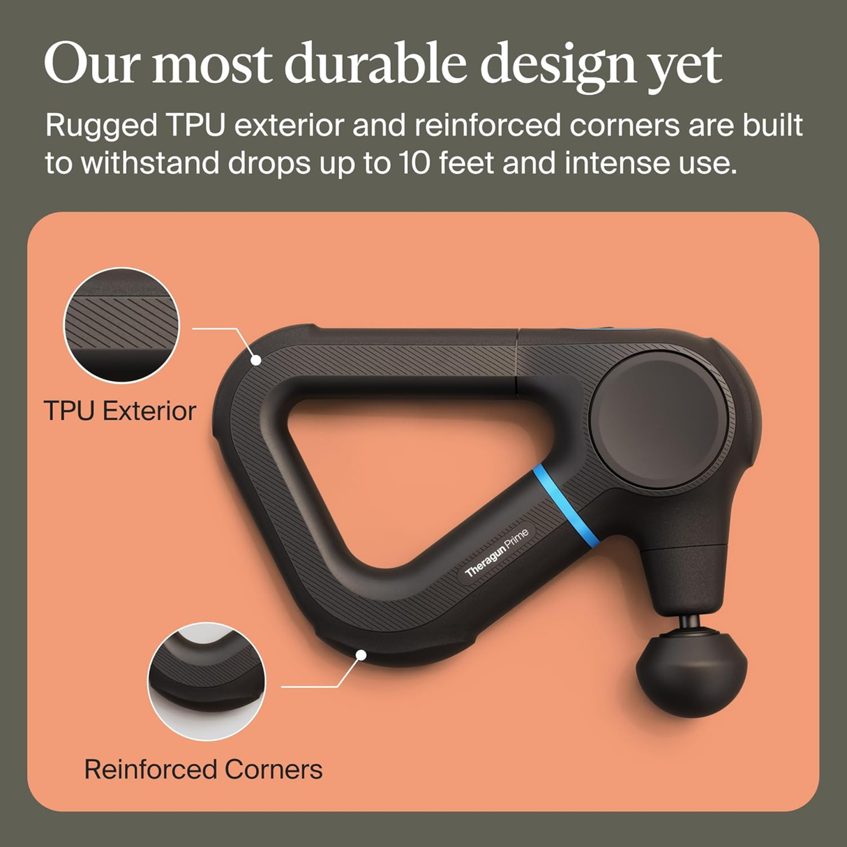 Theragun Prime 6th Generation by Therabody - Deep, Powerful Massage Gun in a Rugged