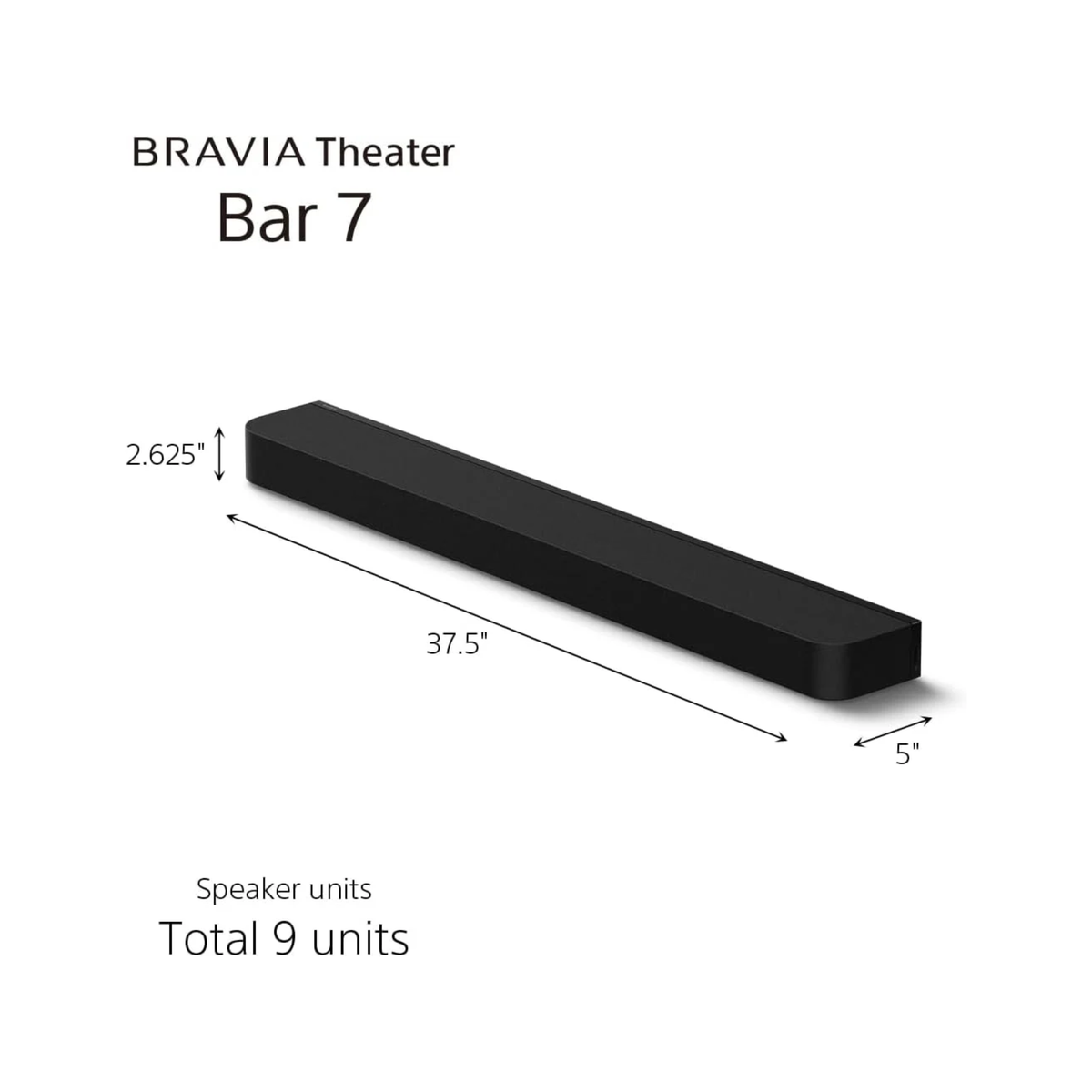 Sony Bravia Theatre Bar 7 (HT-A7100) with 360 spatial sound Mapping,IMAX,Dolby Atmos/DTSx Soundbar with Wireless Subwoofer SA-SW3 & Rear Speaker SA-RS5