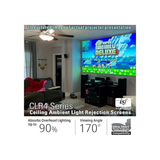 Akia Screens AK-NB115H-CLR4 - 115 Inches CineGrey Ceiling Light Rejection and Ambient Light Rejection Edge Free/Edgeless Fixed Frame Ultra Short Throw Projection Screen