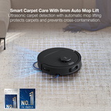 Ecovacs Deebot N50 PRO Omni - 2 in 1 Robotic Vacuum Cleaner & Mop, 2026 New Launch 25000 Pa Suction, Self-Emptying Omni-Station, Zerotangle 3.0, Hot Air-Drying, Auto-Lift Mop On Carpet