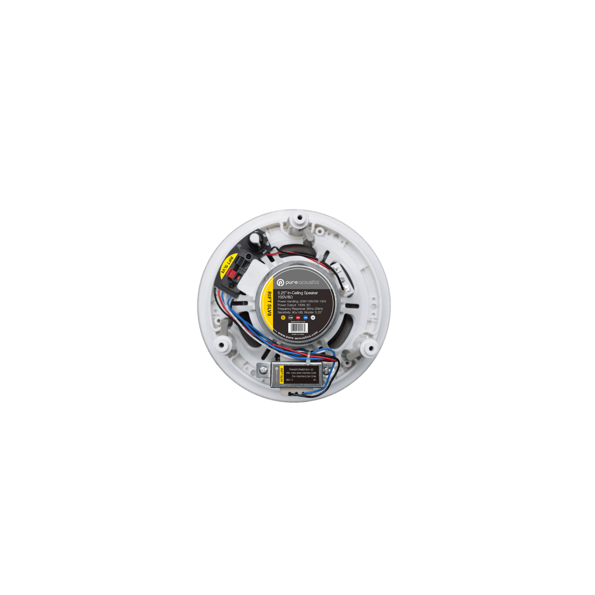 Pure Acoustics Rift 5LV8 - 5.25'' In-Ceiling Speaker (Pair) (70V/100V)
