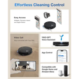 Ecovacs Deebot T50 PRO Omni - 2  In 1 Robot Vacuum Cleaner & Mop,2025 Launch,15000 Pa Suction,6400 Mah Battery,8.1Cm Ultra-Thin,Zerotangle 2.0,AIVI 3.0 Obstacle Avoidance,Auto Wash/Dry/Refill