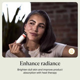 Therabody TheraFace Depuffing Wand – Cold and Heat Skincare Treatment to depuff and Glow (White)