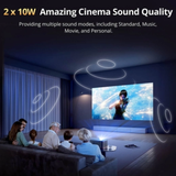 ETOE Whale Pro - 1500 Lumens 1080P Full HD DLP Google TV Smart Portable Projector