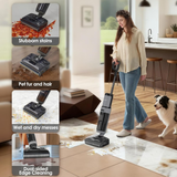 Tineco Floor ONE i5 Stretch Plus 2 - Smart Cordless Wet & Dry Vacuum Cleaner & Mop for Hard Floors, 180° Flat Design, Clean Tough Stains & Pet Hair, Patented iLoop, Self-Cleaning Brush